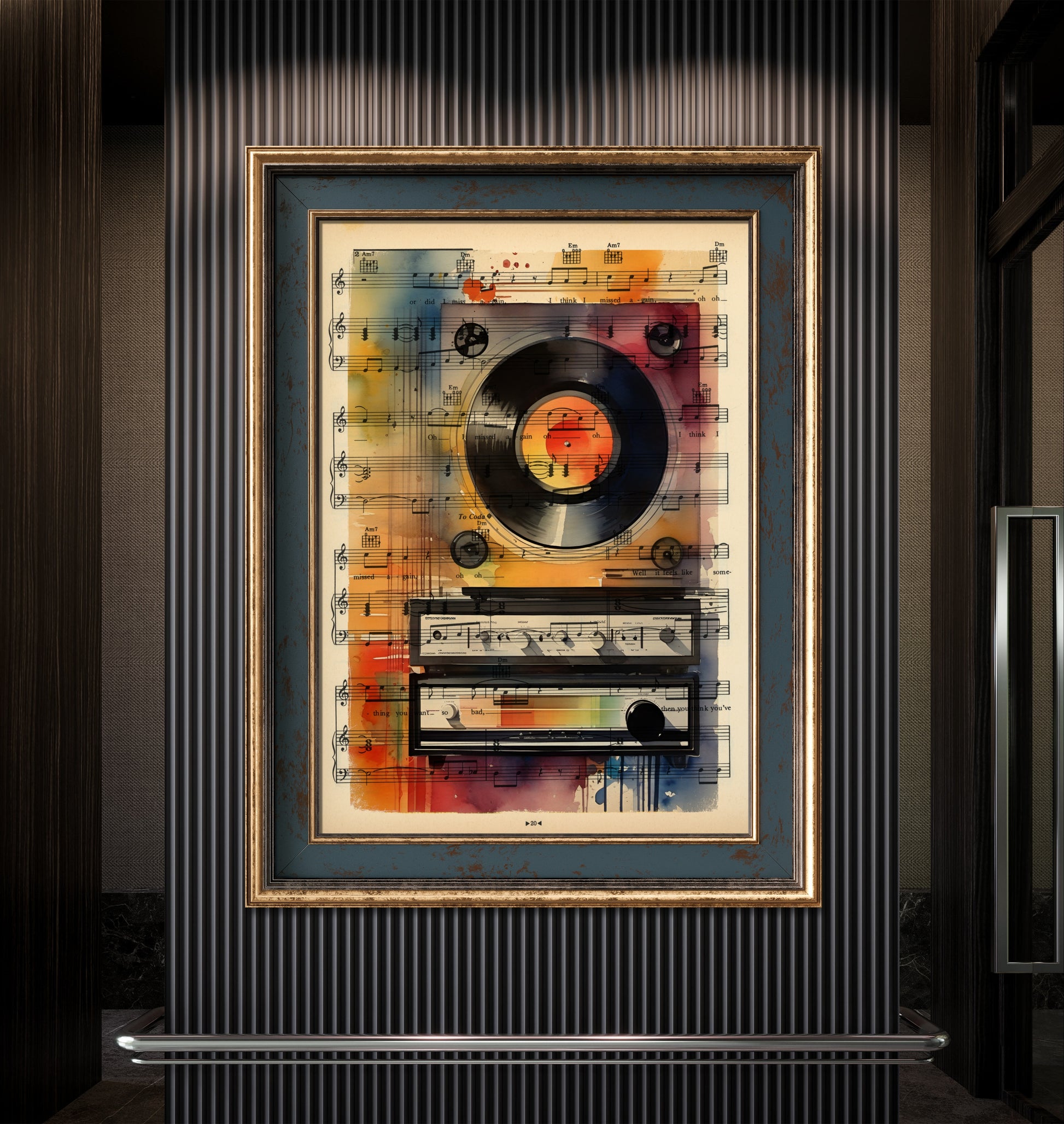 "Limited Edition Prints on Vintage Music Pages"