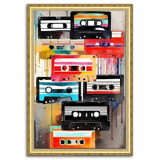Retro Cassette Tape: 1980s Magnetic Memories - ArtCursor