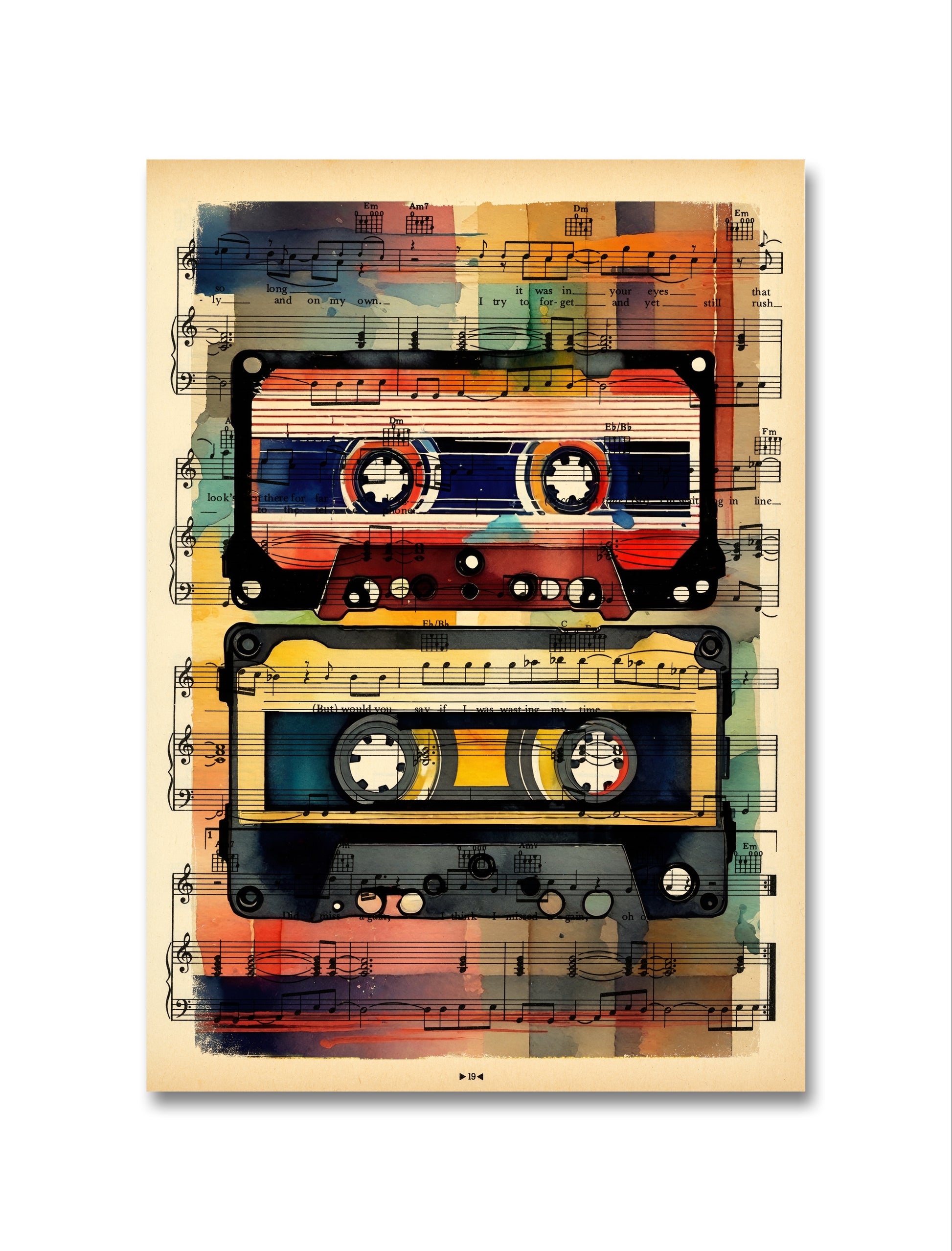 HiFi Retro Audio MixTape - Where visual art meets the timeless melodies of the 80s.
