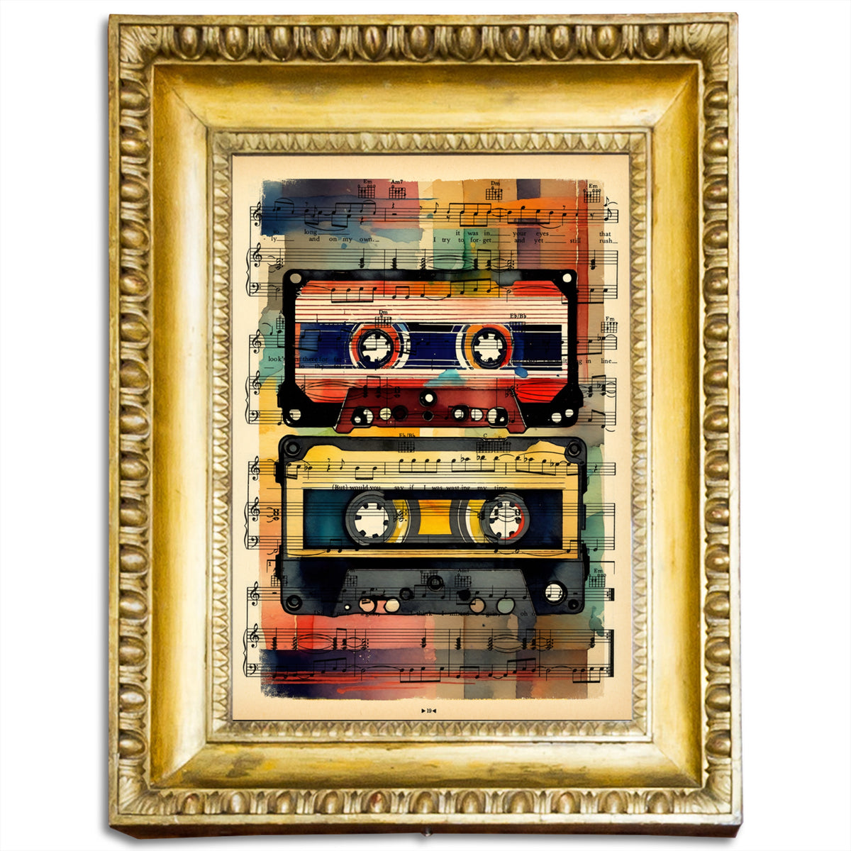 HiFi Retro Audio MixTape limited edition print by Jakub DK