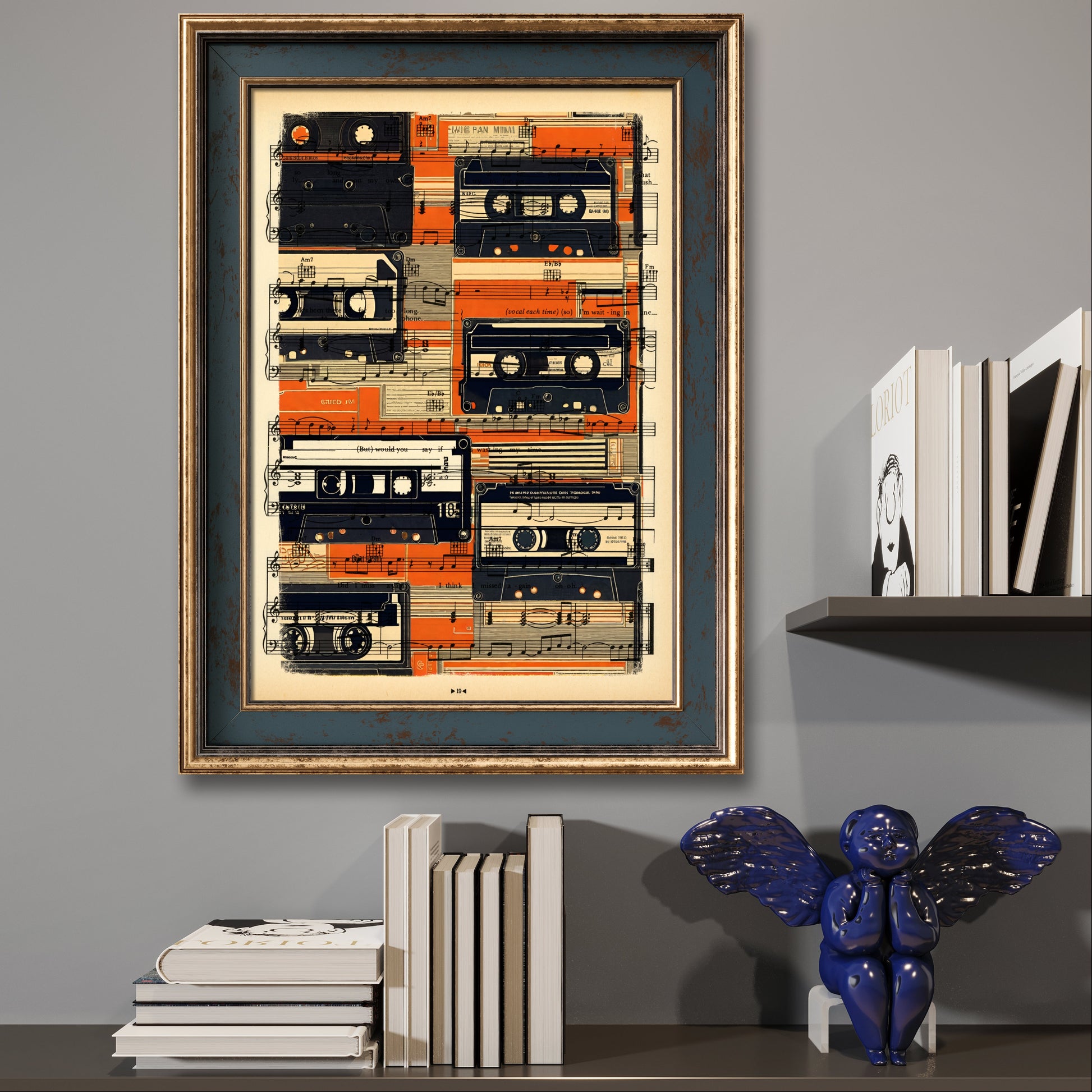 Cassette Tapes and Synthesizers Art Print