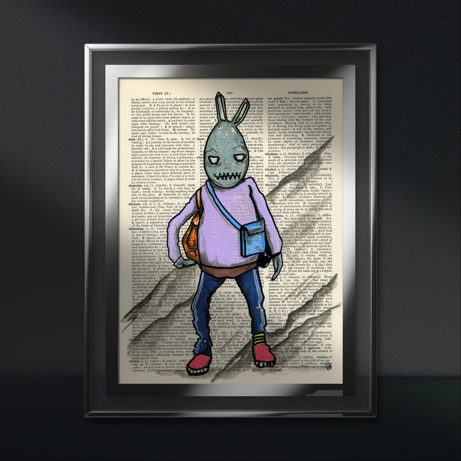 Tracksuit Bunny Artwork with Backpack