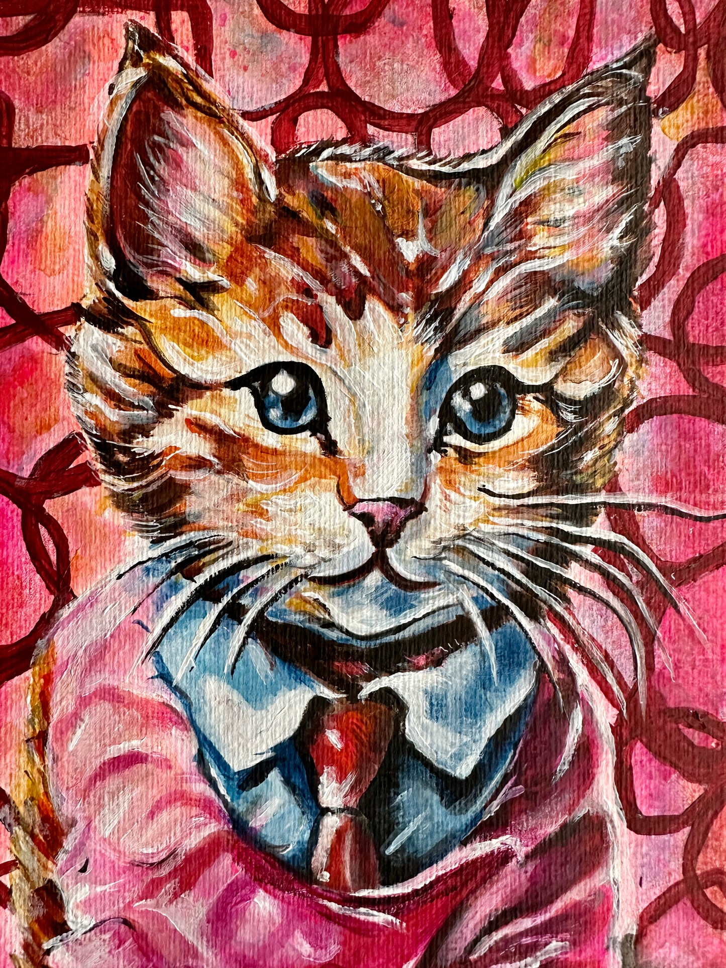 Colorful Cat Portrait