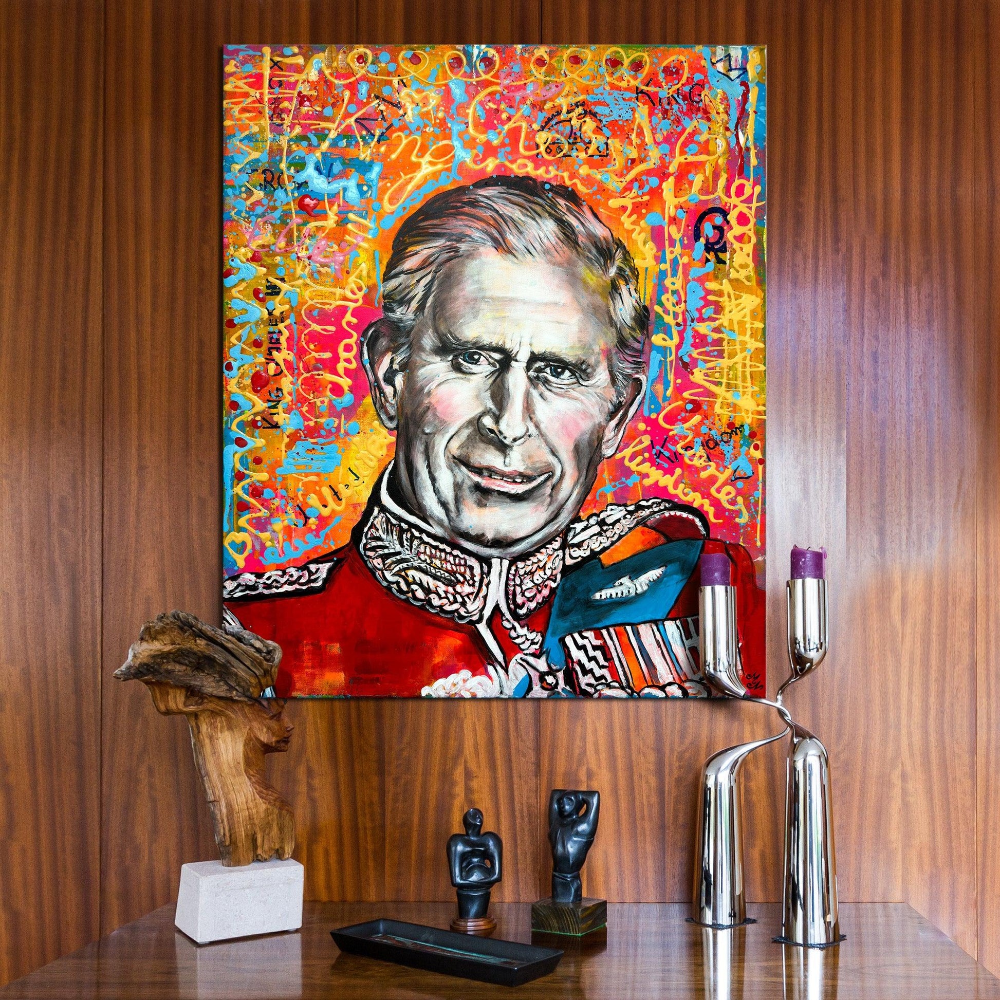 King Charles III - Pop Art Portrait - ArtCursor