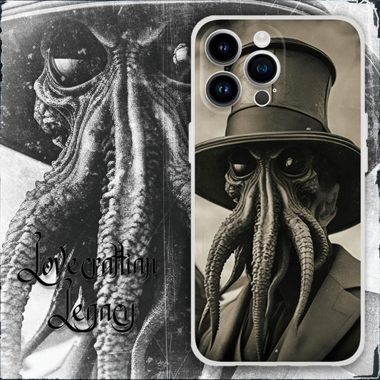 Lovecraftian Legacy: 19th Century Style Cthulhu Portrait, Lovecraftian Cthulhu Creepy iPhone Case, Dark Academia Gift
