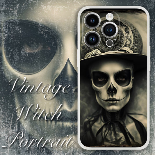 Vintage Witch Portrait - Gothic iPhone Case, Spooky iPhone Case