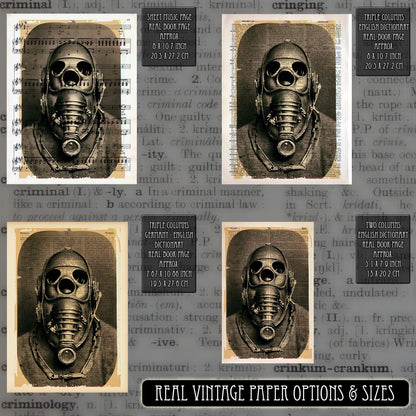 Twisted Dark Side - Victorian Gothic Art on Vintage Dictionary Page - ArtCursor