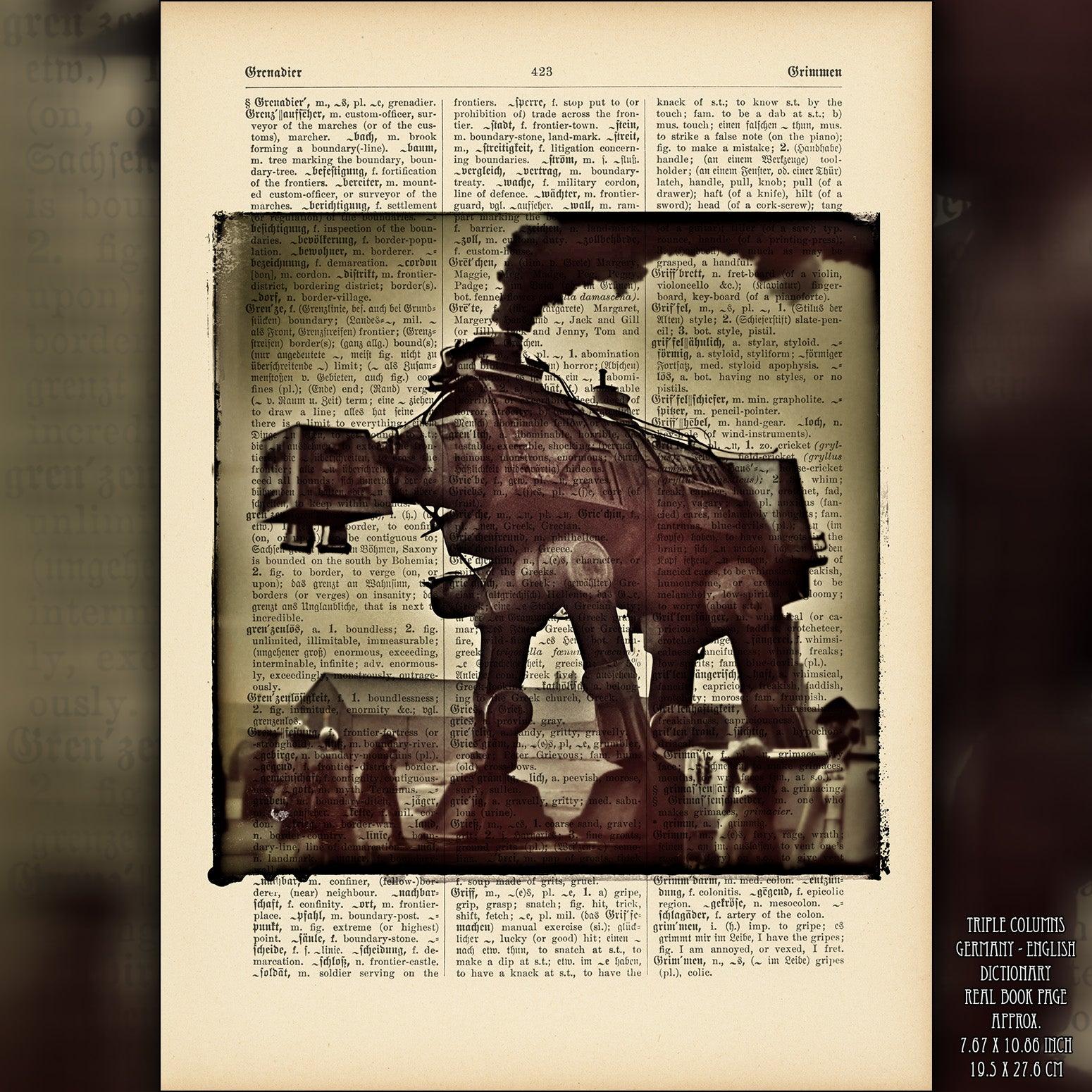 History of AT-AT 027 - Victorian Gothic Star Wars Art on Vintage Dictionary  Page