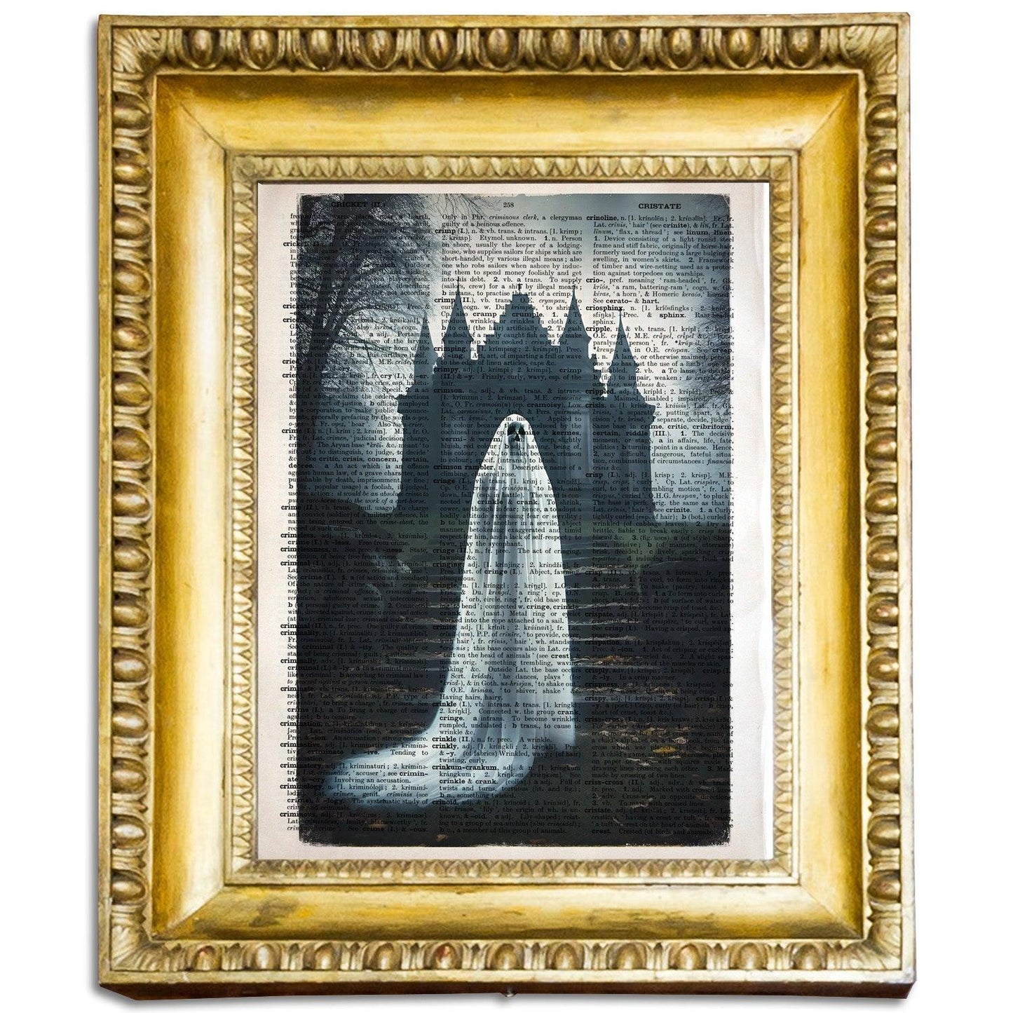 Immerse yourself in the chilling beauty of Dark Art, where intricate details and somber tones intertwine to create a world of melancholic enchantment.