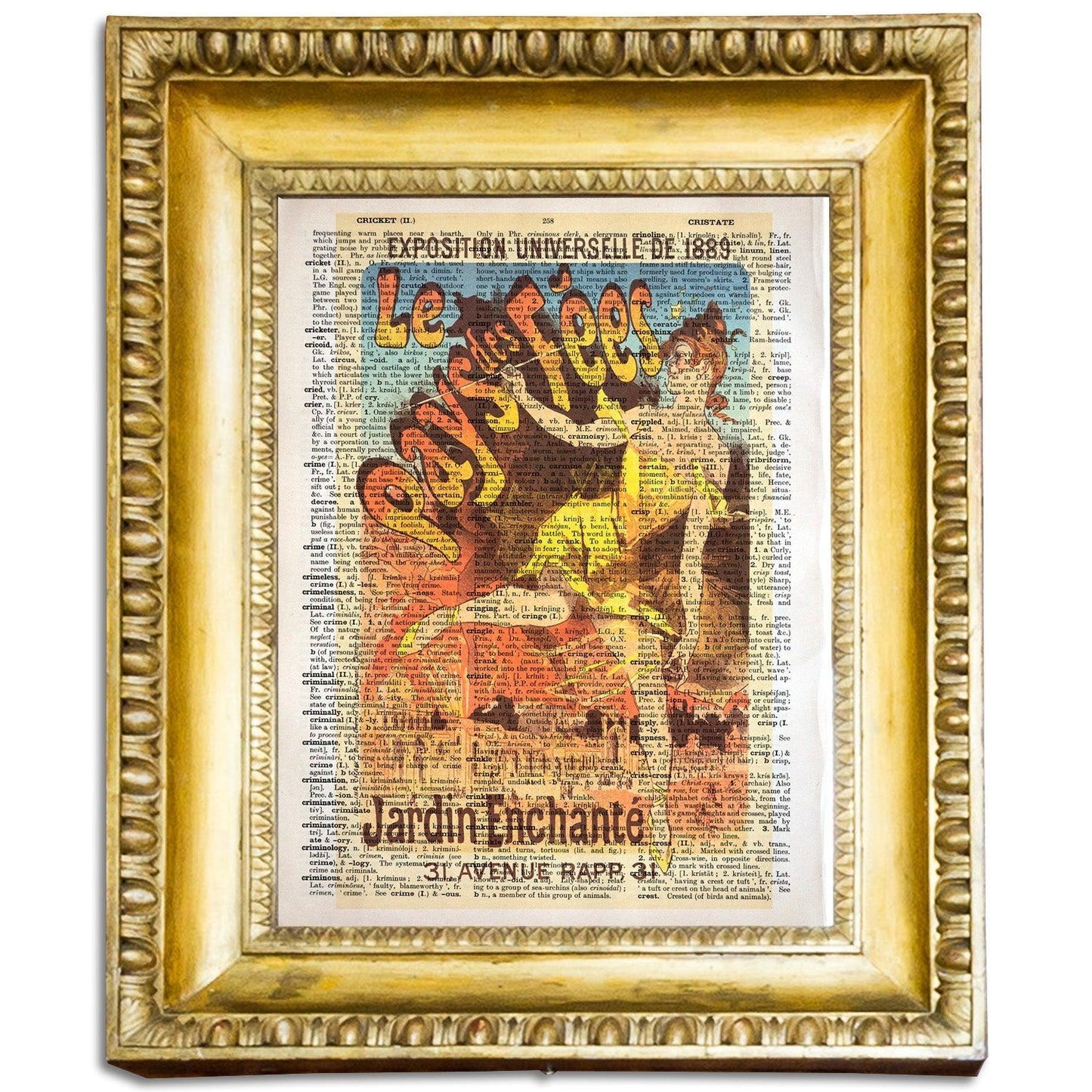 Give your home decor a touch of elegance through our exquisite Exposition Universelle de 1889 - Le Pays des Fées reproduction poster. The artwork is a collage with the exhibition posters design by Jules Chéret (French graphic designer, 1836-1932). Year of created 1889.