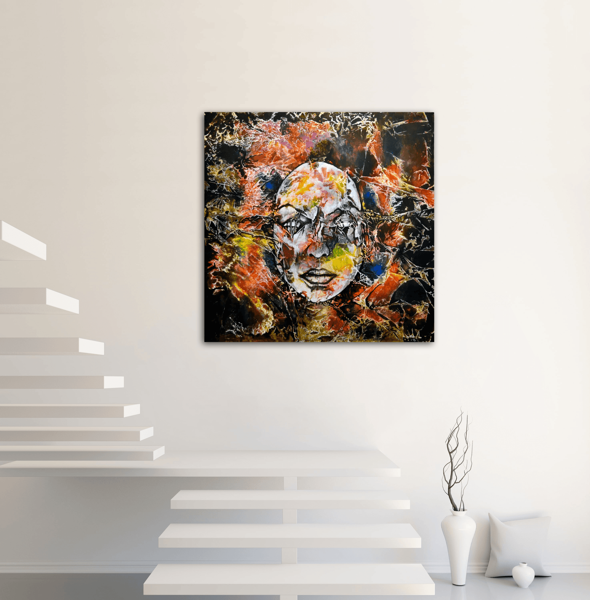 Broken Dreams - XL Abstract Painting on Canvas Ready to Hang - ArtCursor