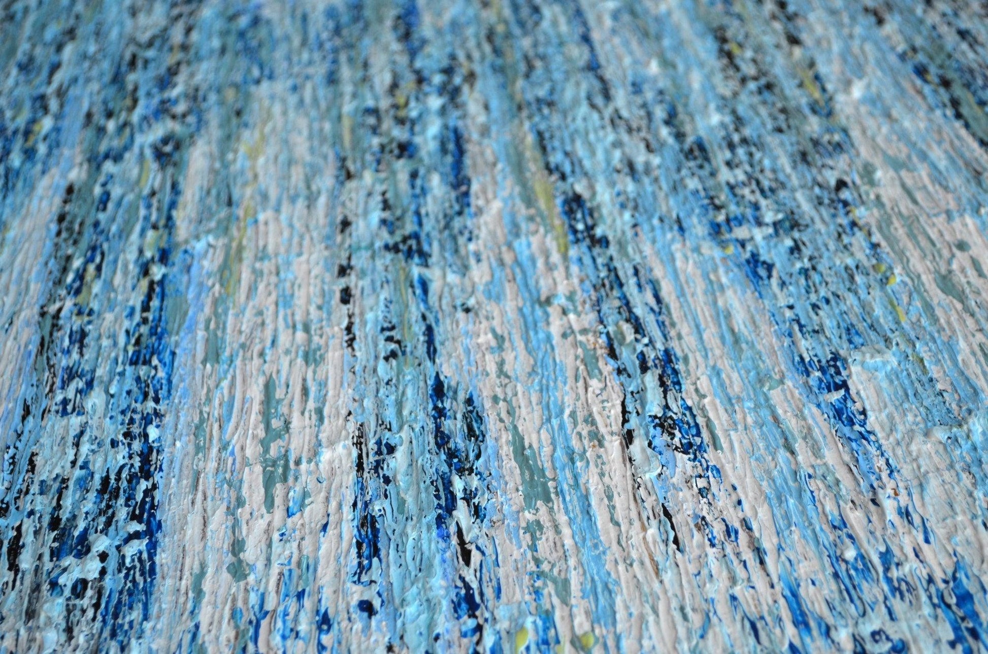 Tropical Ocean - Original Abstract Painting Art on Canvas - ArtCursor
