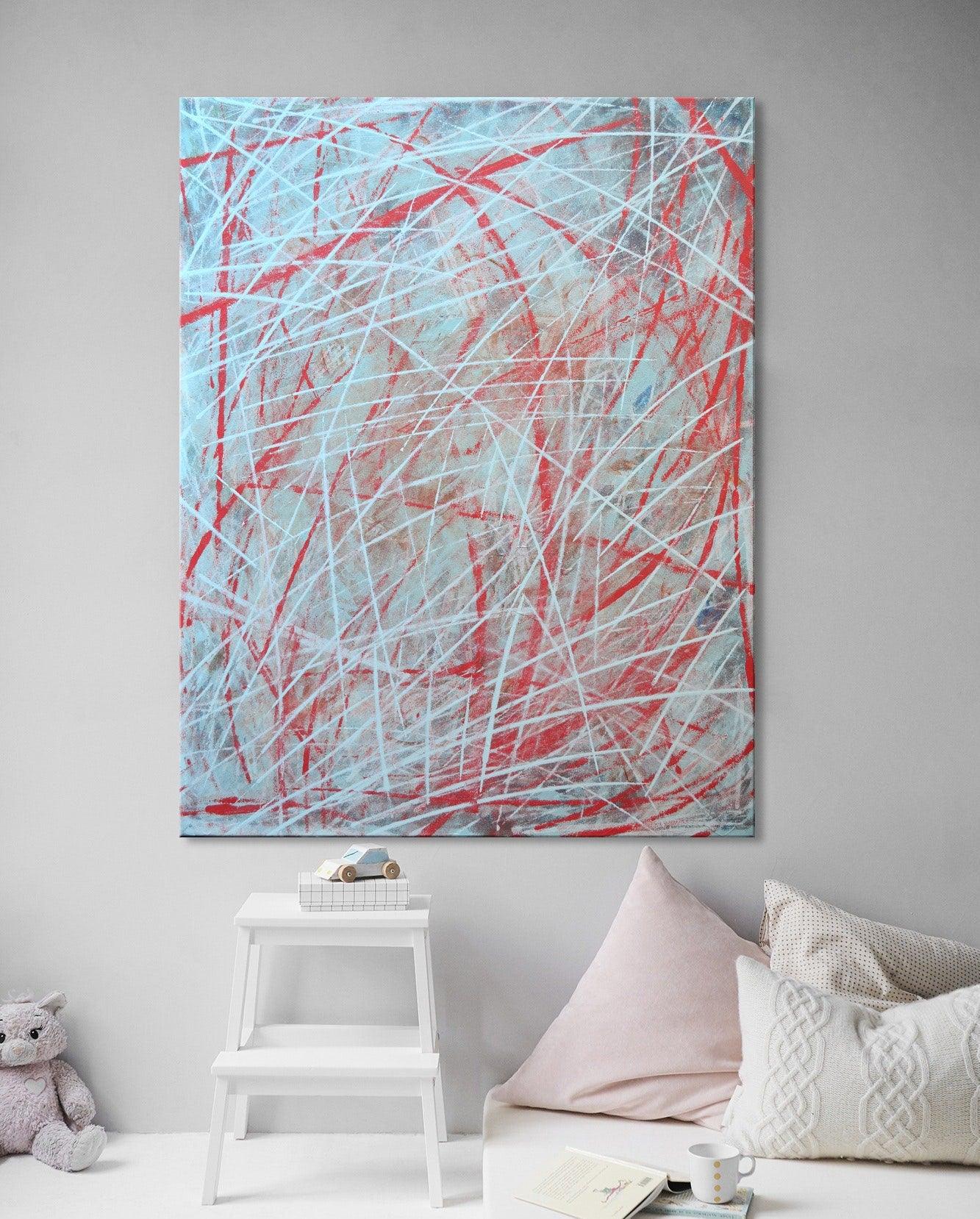 Deconstruction - Original Abstract Painting Art on Canvas - ArtCursor