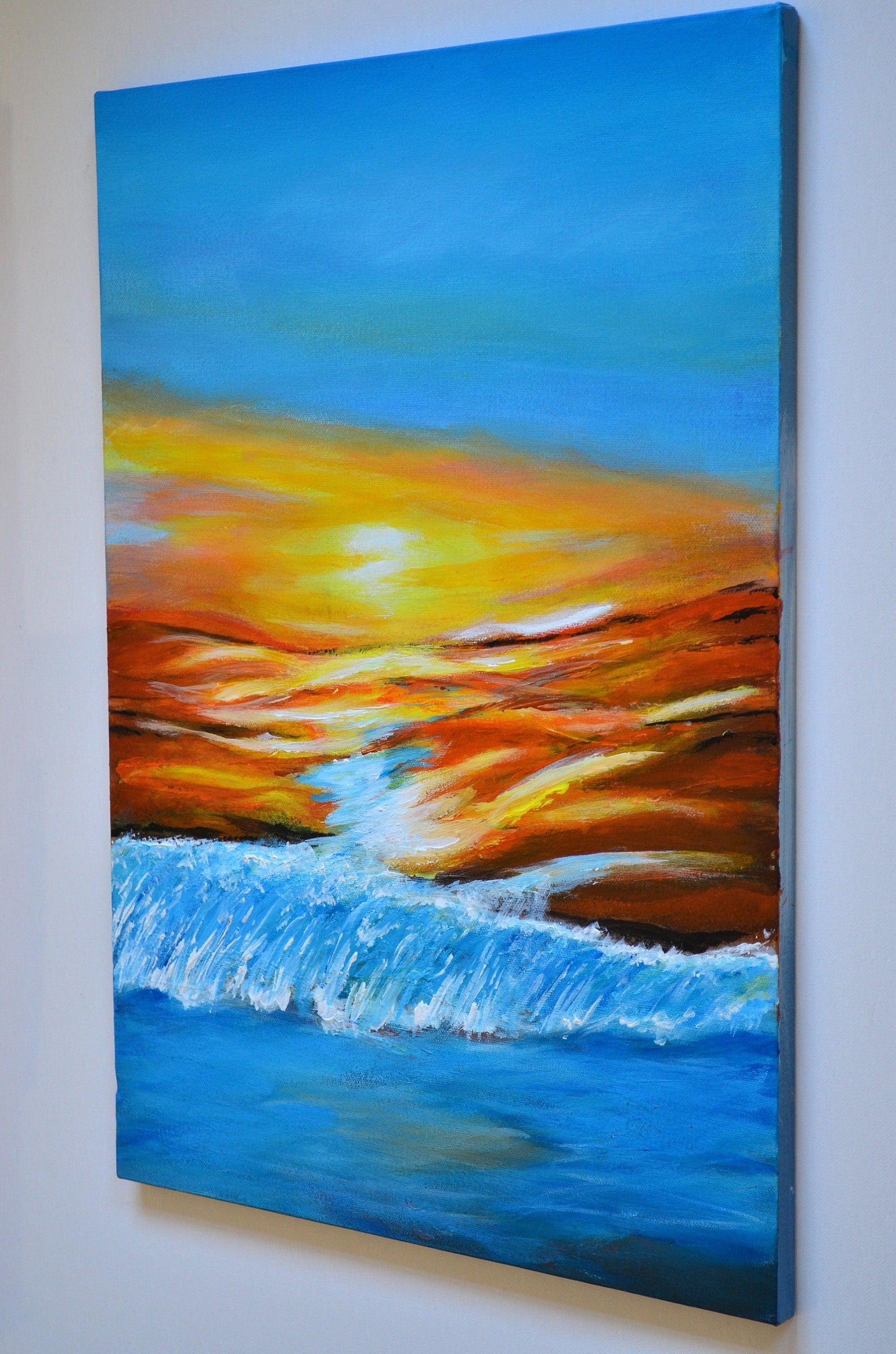 Colours of Earth - Original Painting Art on Canvas Ready to Hang - ArtCursor