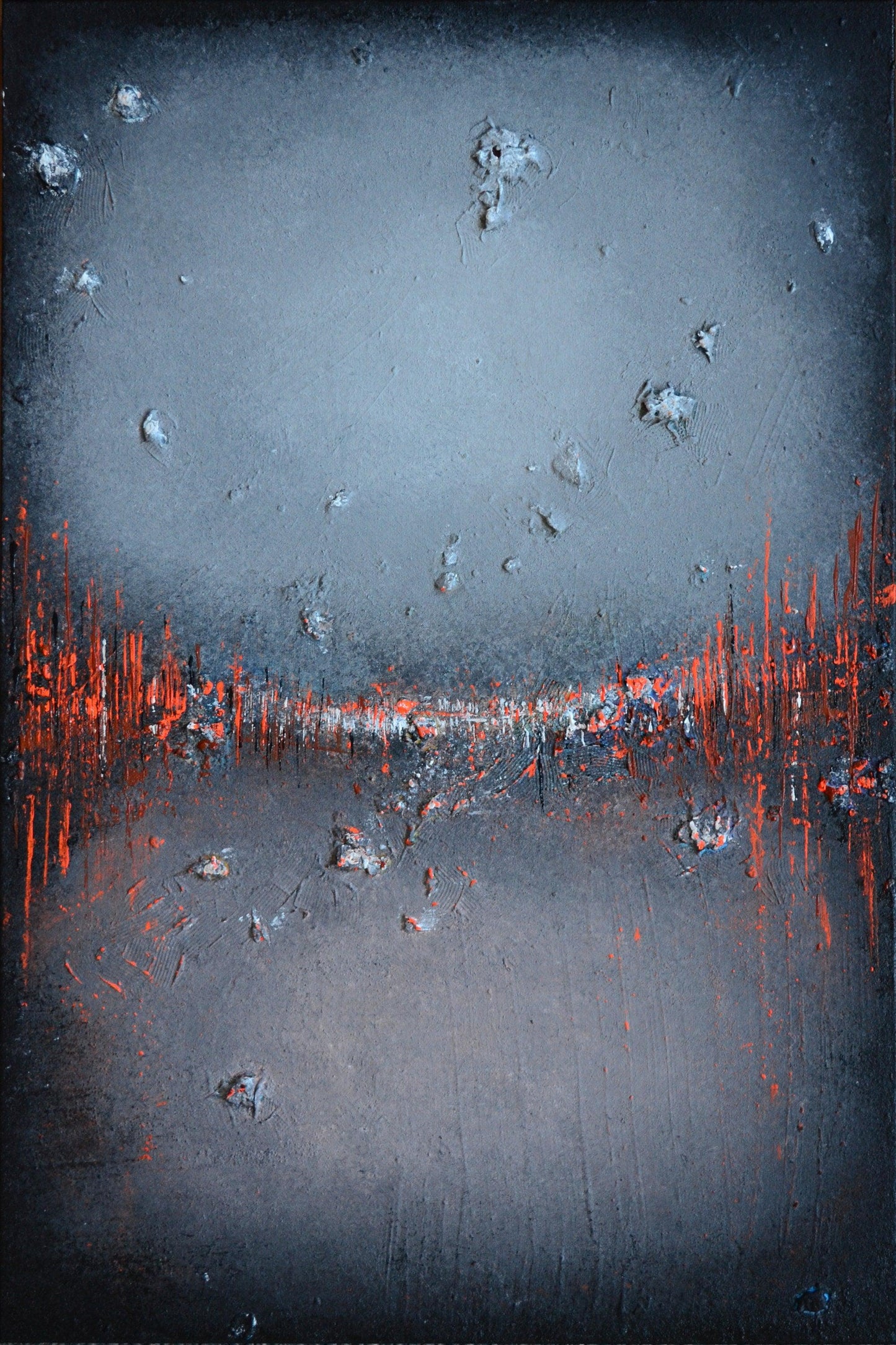 In The Moonlight  - Original Abstract Painting Art on Deep Canvas - ArtCursor